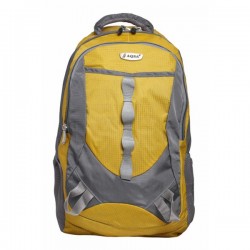 Aqsa ALB54 Stylish Laptop Bag (Yellow and Grey)